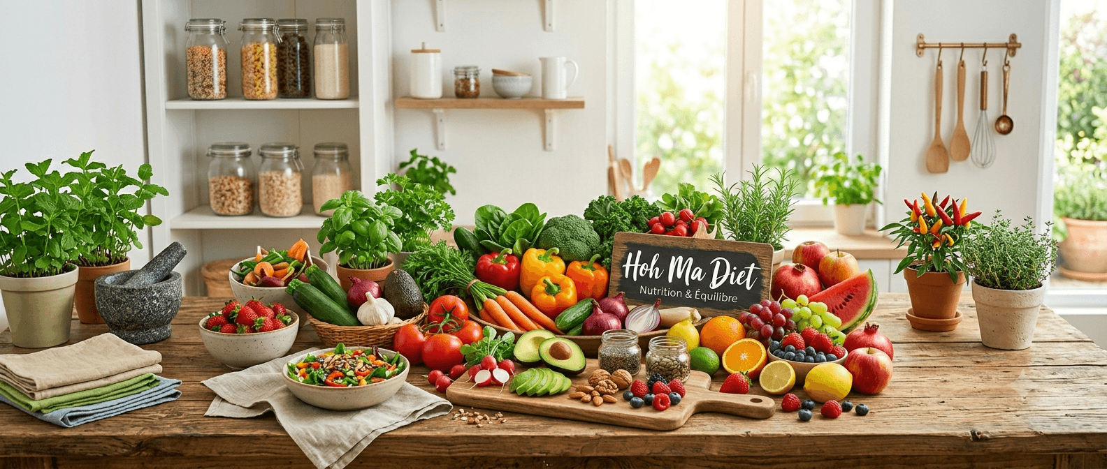 Planche de fruits et légumes frais — diététicienne nutritionniste à Narbonne et dans l'Aude
